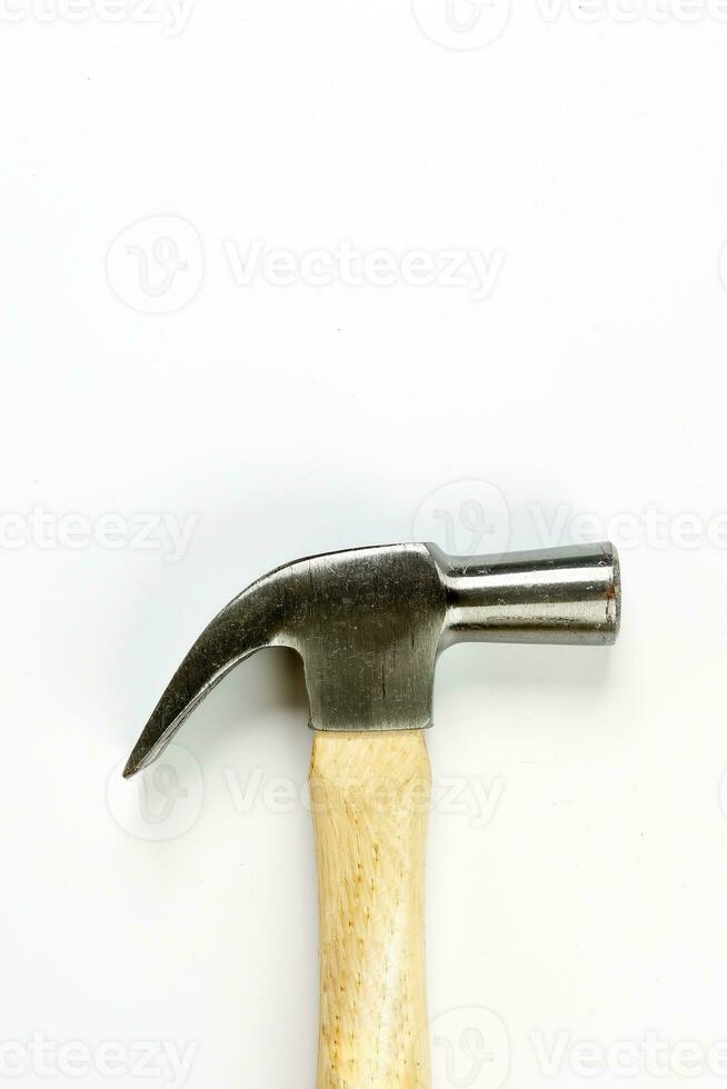 Rustic old used tools hammer wrench screwdriver nose plyers photo