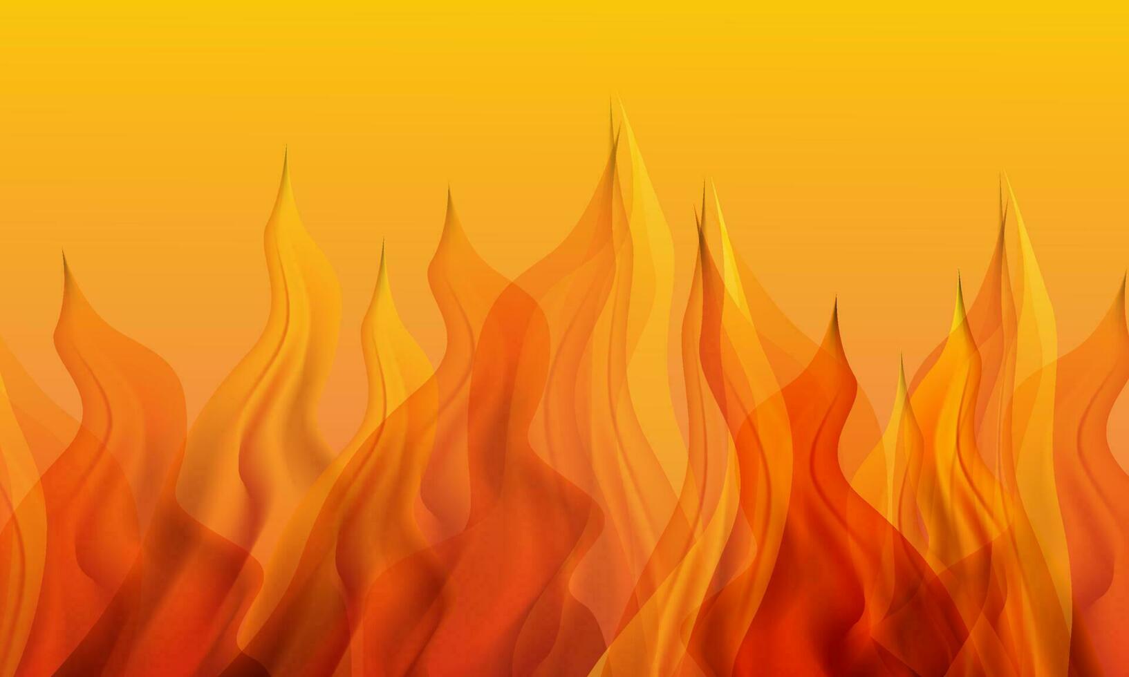 Fire flames abstract background. Vector illustration for your design. Eps 10
