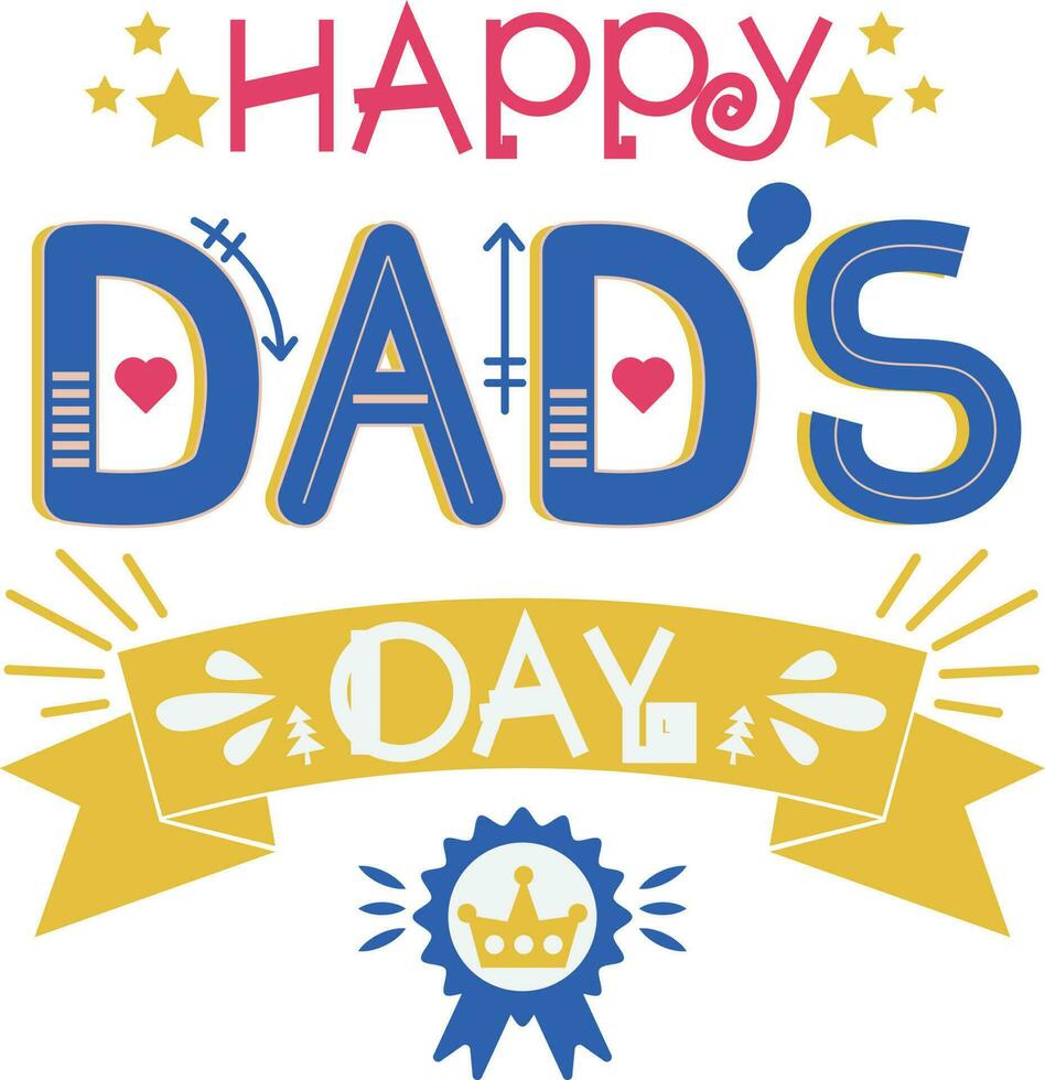 Happy Father's Day Card Typeface Symbol Sticker Art vector