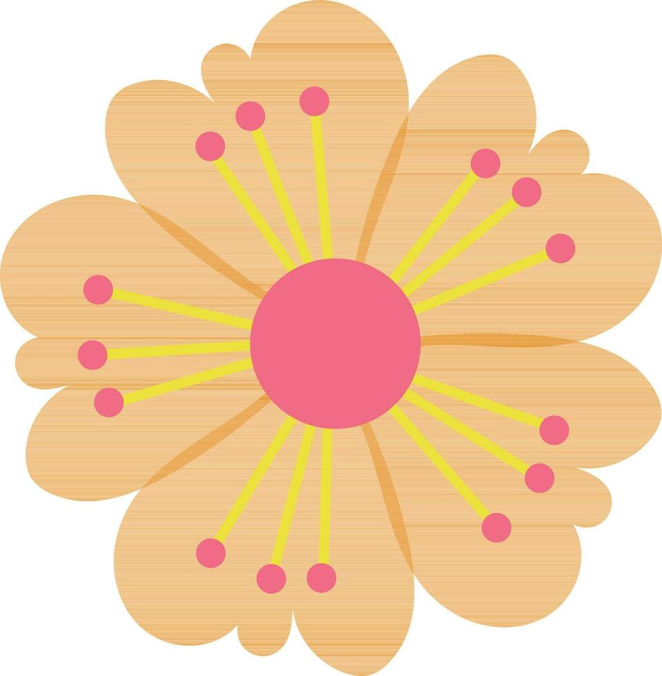 amarillo flor ilustración diseño gráfico elemento Arte tarjeta vector