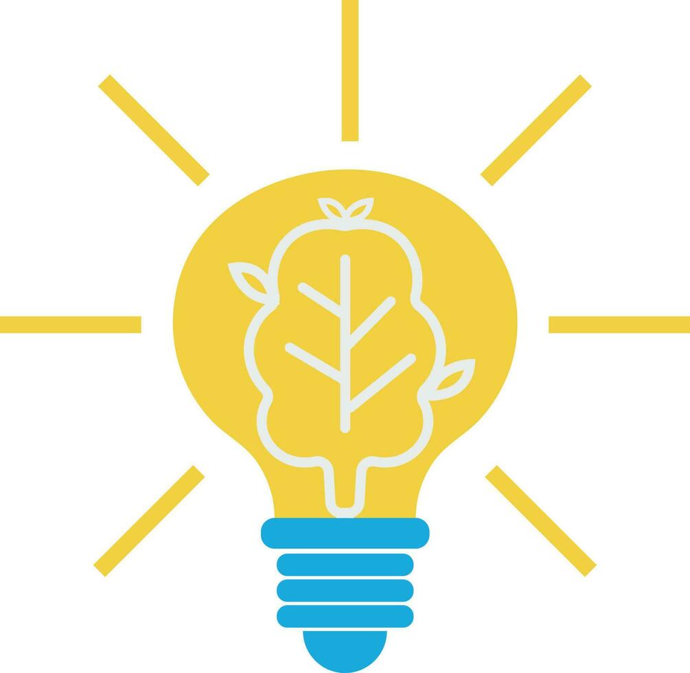 Lightbulb Power Bright Illustration Icon vector