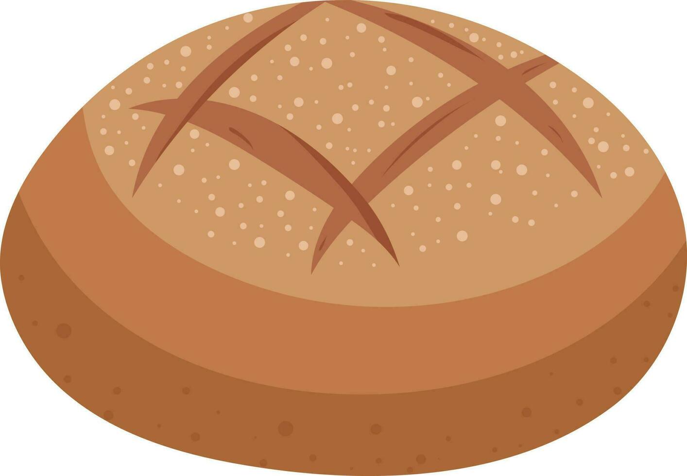 Bread Melon Loaf Basket Illustration Graphic Element Art Card vector