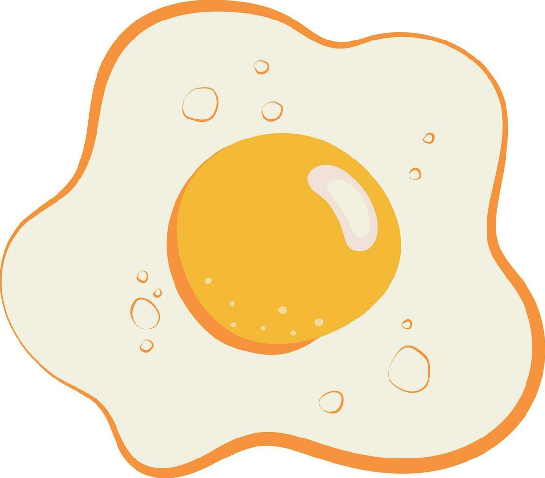 Hand Drawn Fresh Egg Illustration Graphic Element vector