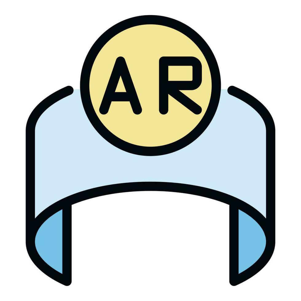 Arkansas redondo icono vector plano