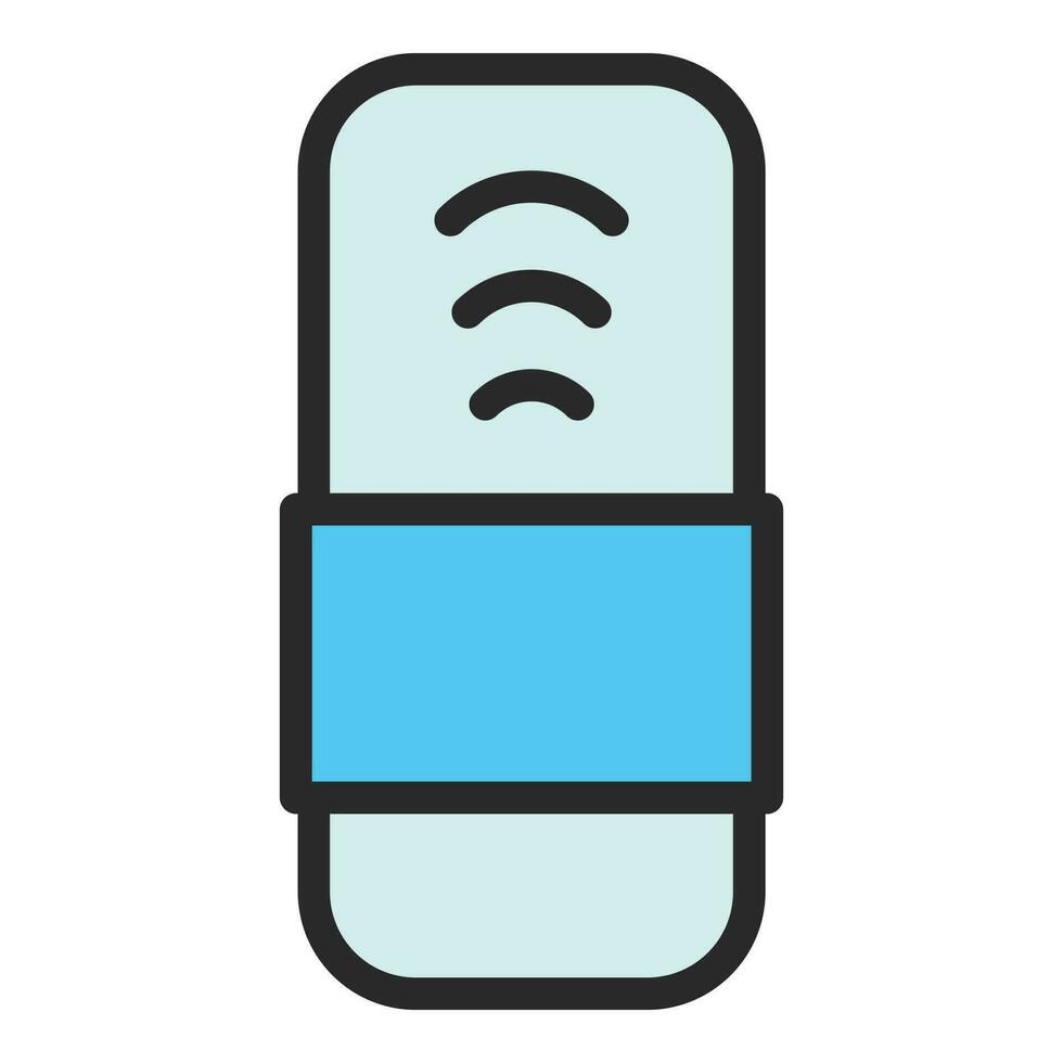 Wrist tracker icon vector flat