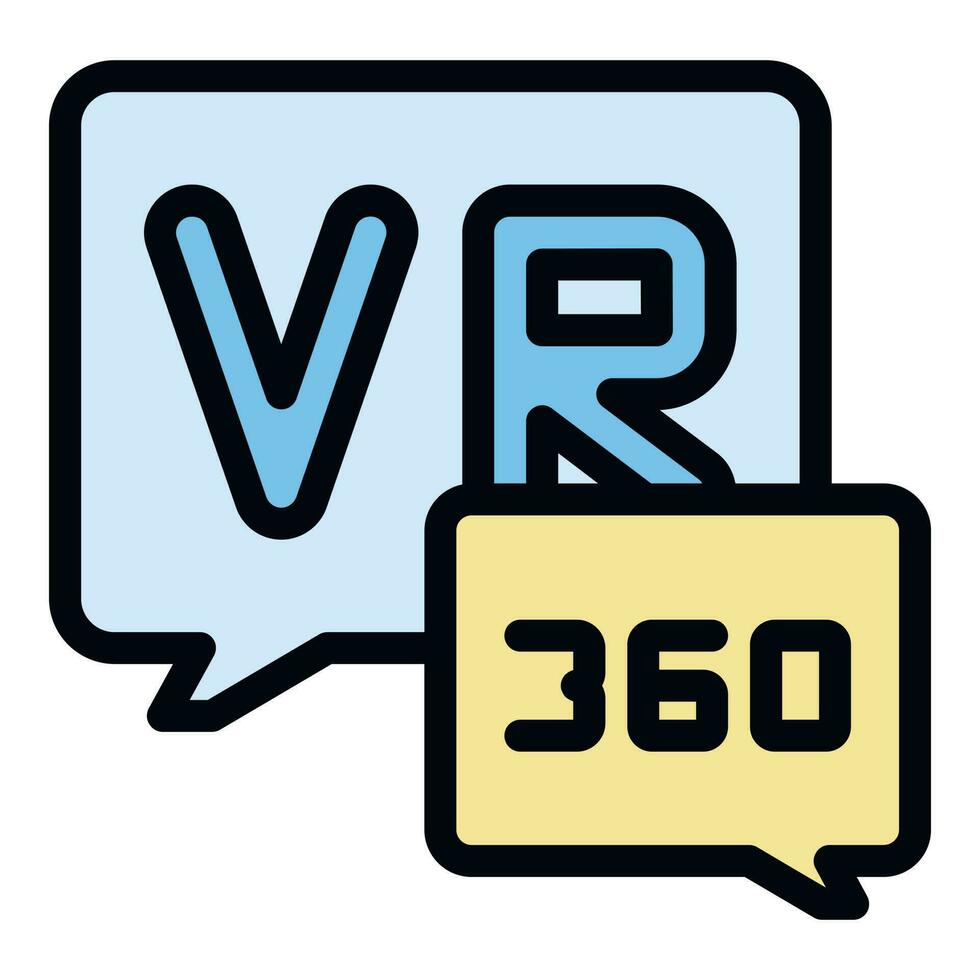 Augmented reality icon vector flat