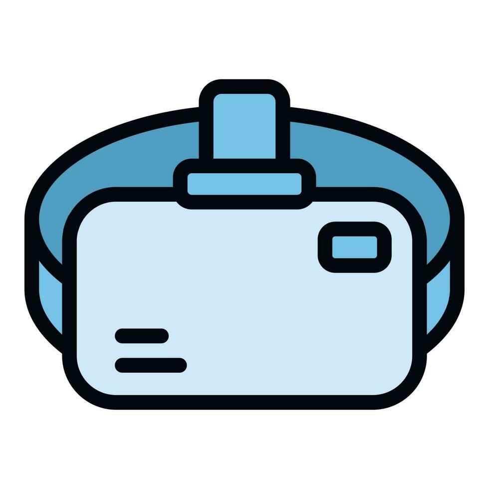 Virtual reality mask icon vector flat