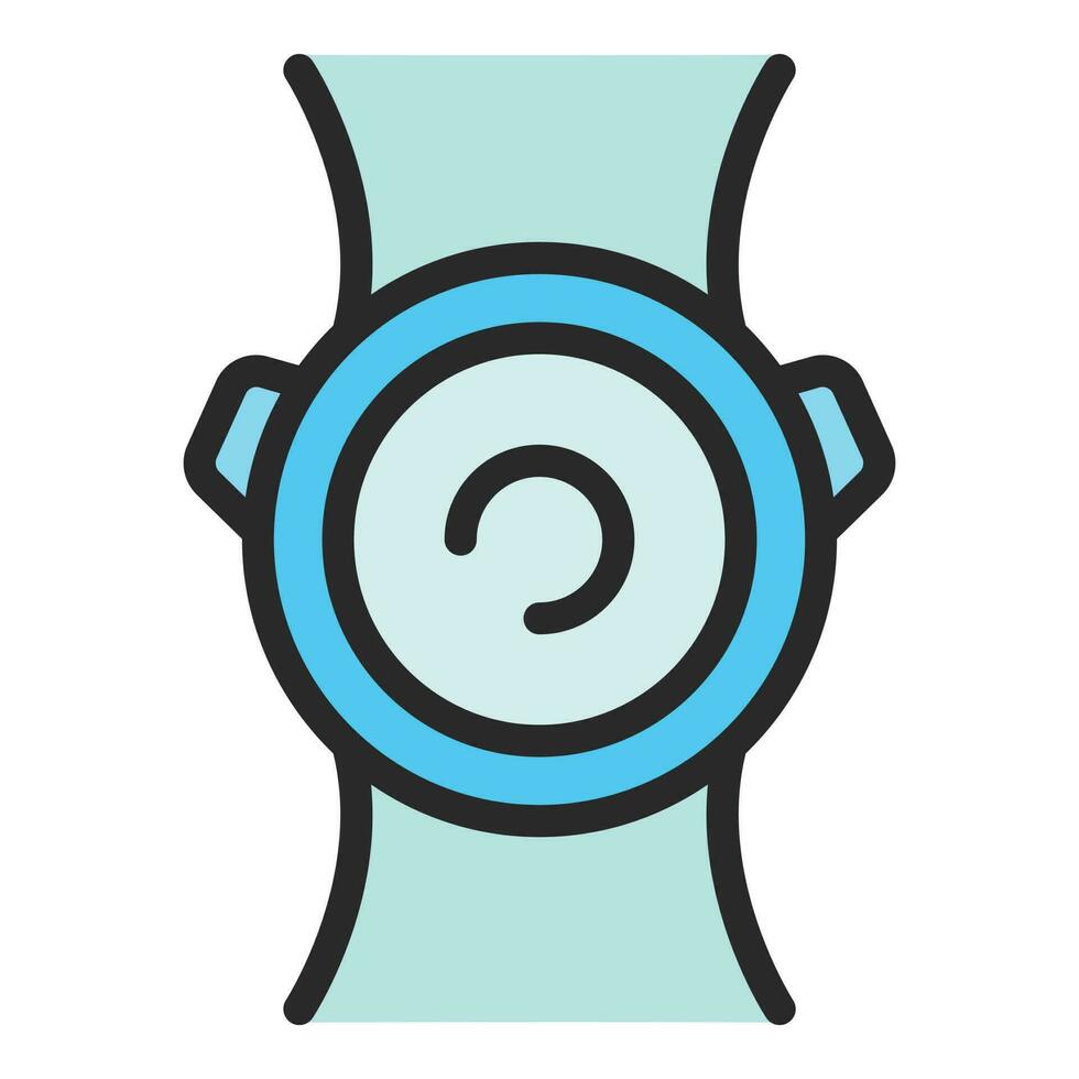 Wrist smart watch icon vector flat