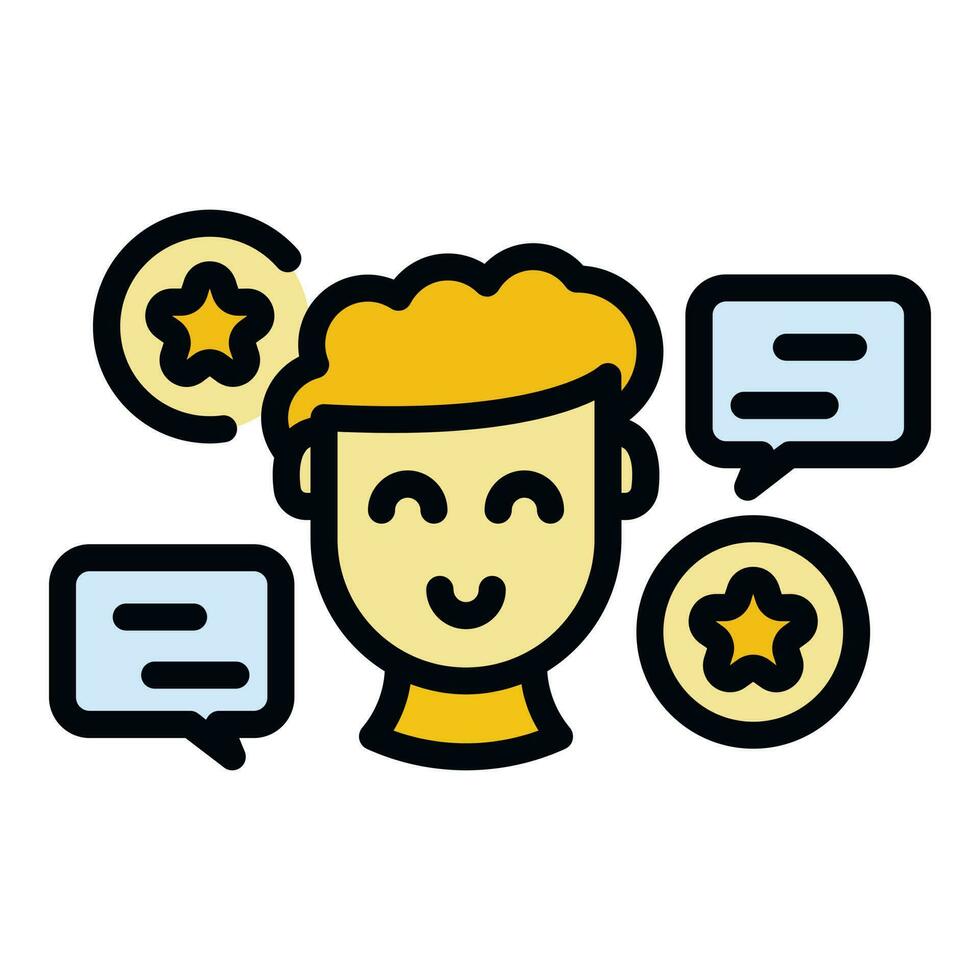 Vr user icon vector flat