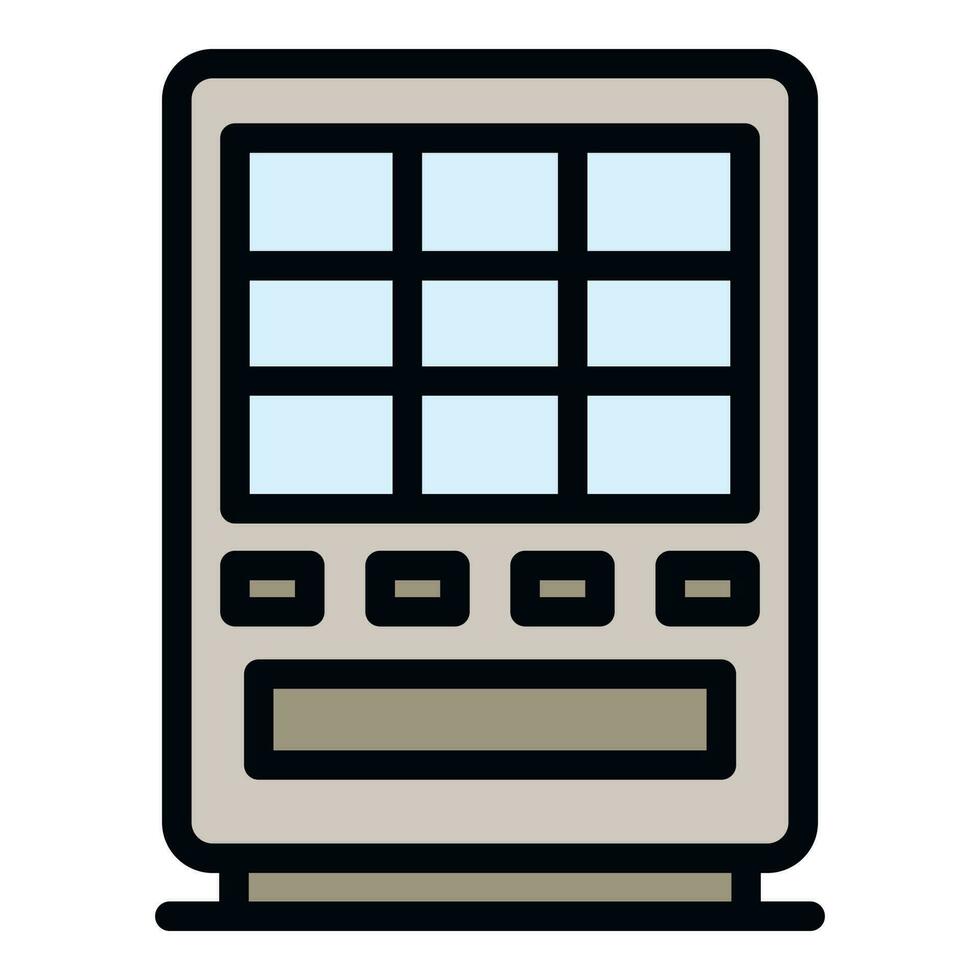 Vending machine icon vector flat