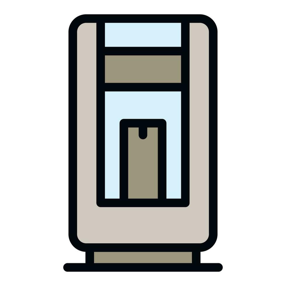 Merchandise vending machine icon vector flat