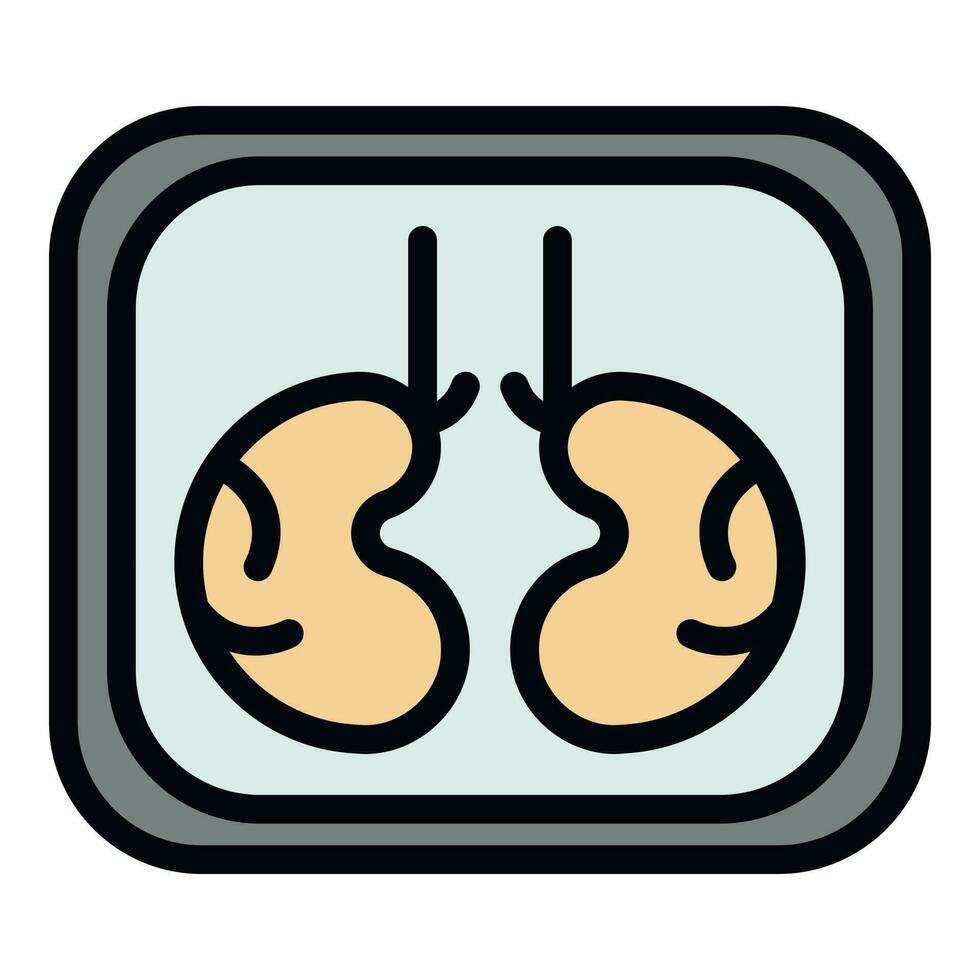 Surgery bioprinting icon vector flat