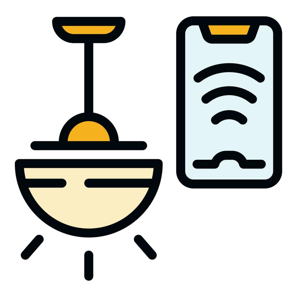 Home smart lightbulb icon vector flat