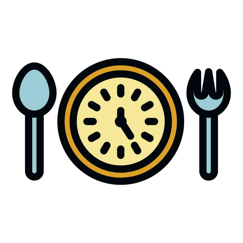 Eating cutlery icon vector flat