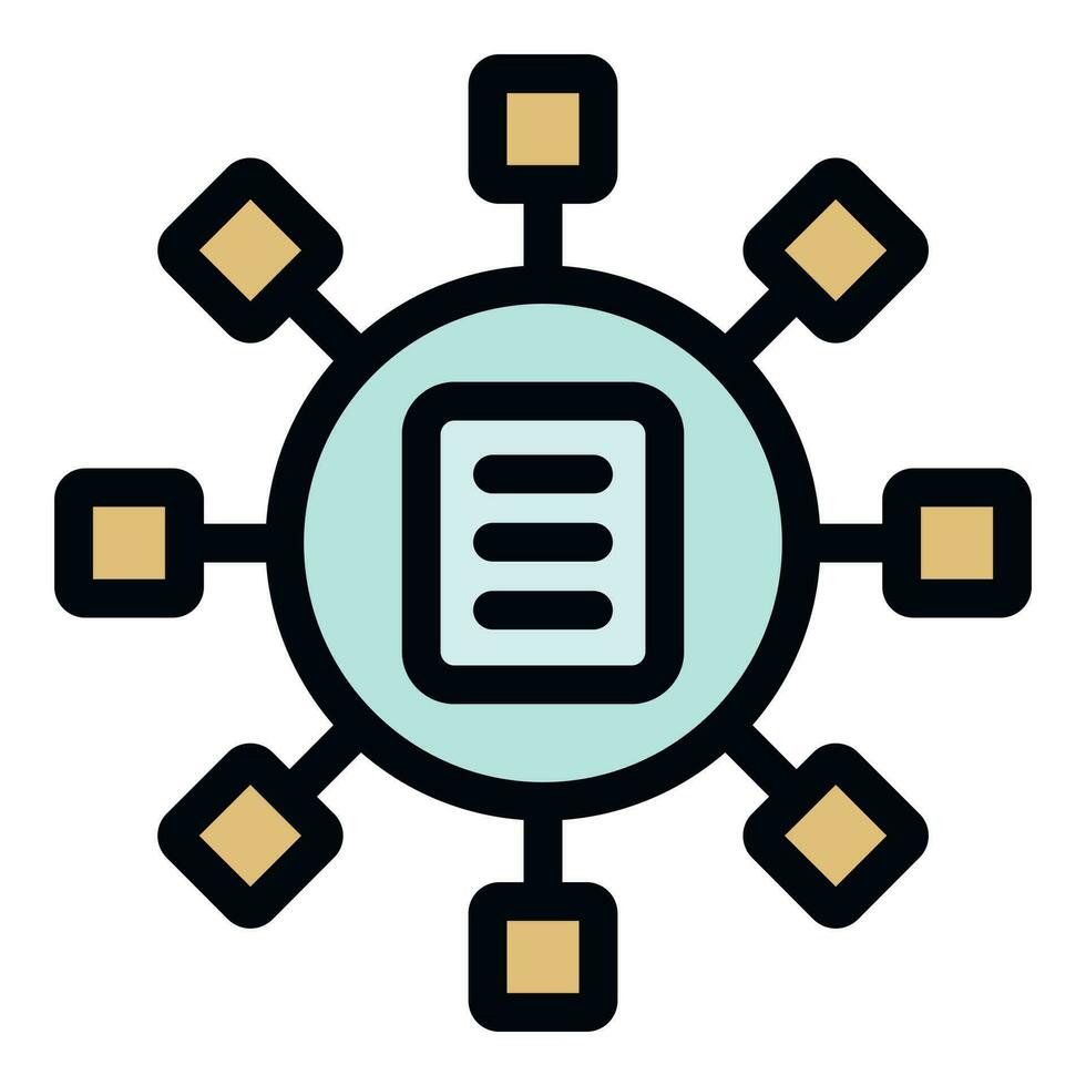 Computer file icon vector flat