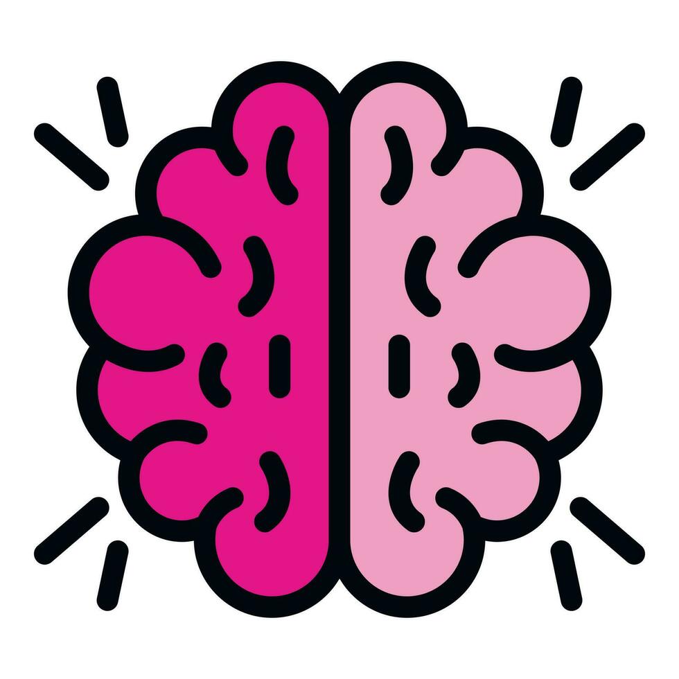 Brainstorming marketing icon vector flat