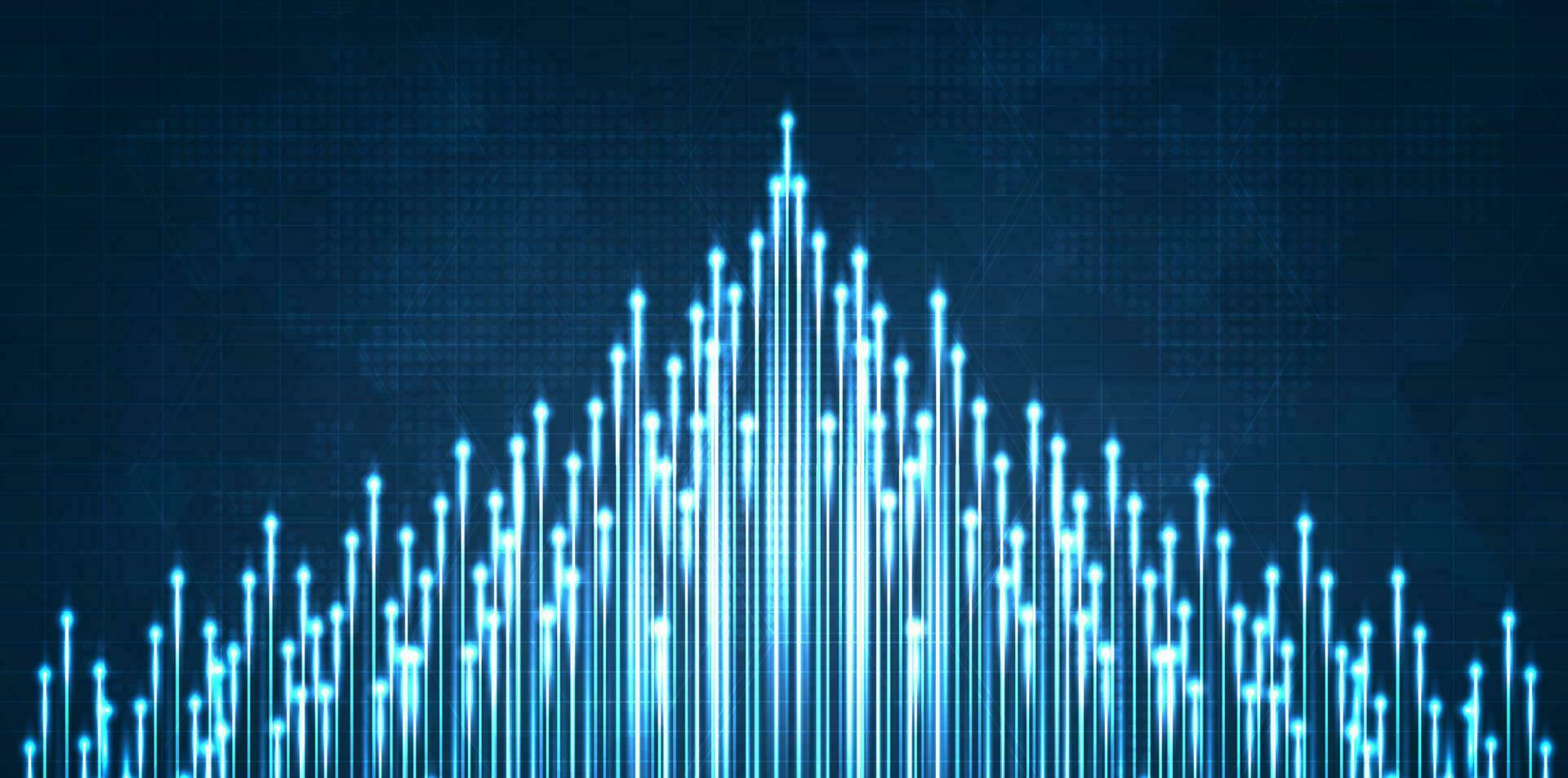 racha de luz azul, fibra óptica, línea de velocidad, fondo futurista para transmisión de datos inalámbrica de tecnología 5g o 6g, Internet de alta velocidad en abstracto. concepto de red de Internet. diseño vectorial vector