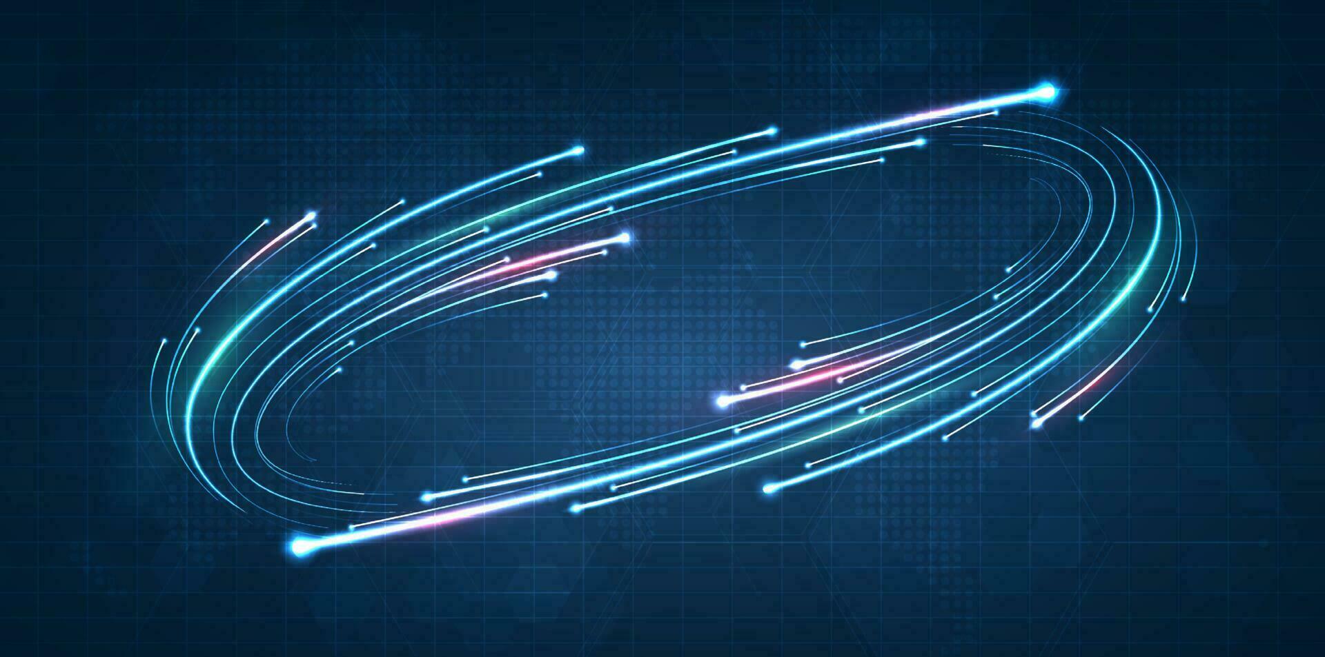 Blue light streak, fiber optic, speed line, futuristic background for 5g or 6g technology wireless data transmission, high-speed internet in abstract. internet network concept. vector design.