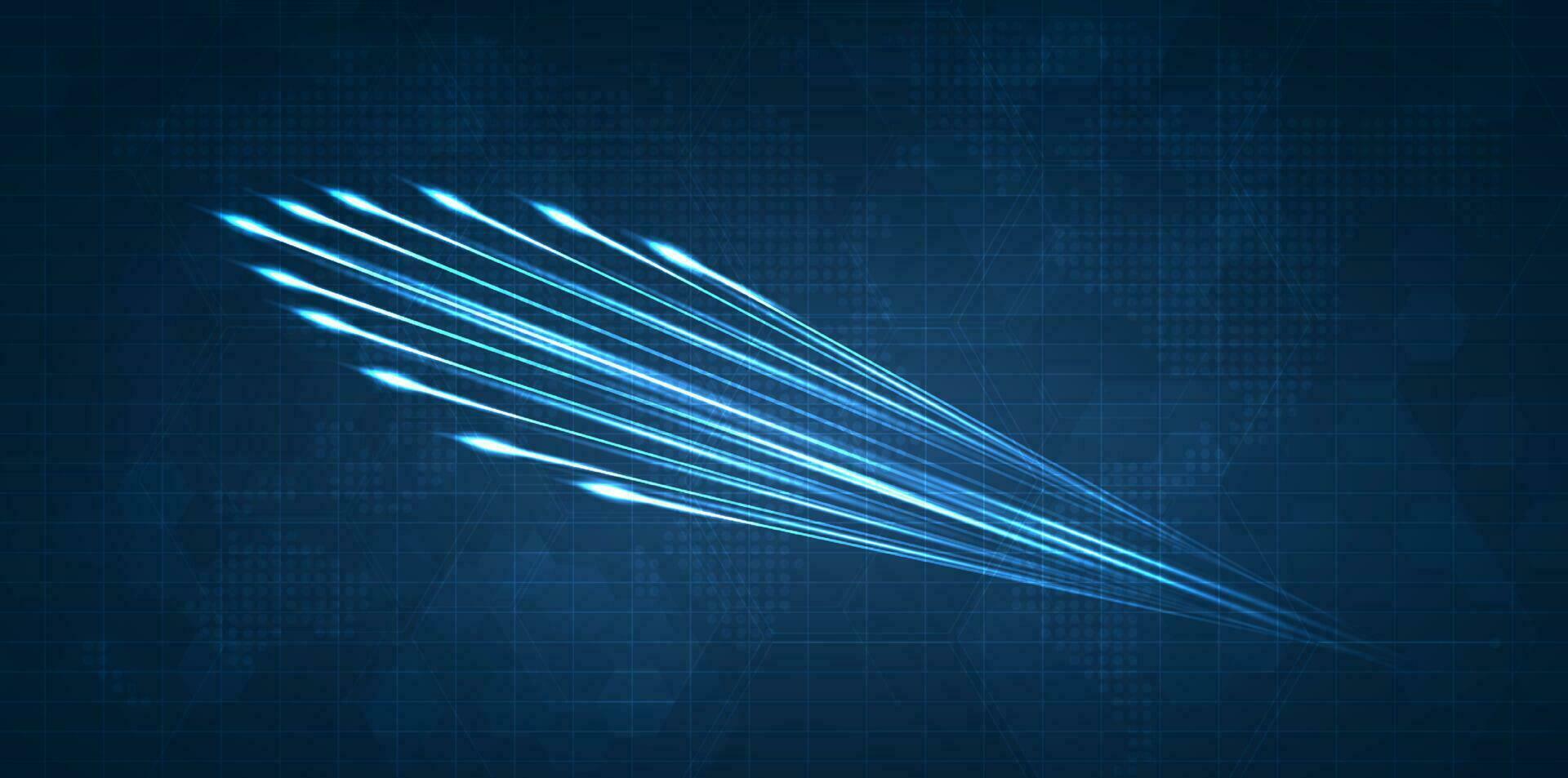 Blue light streak, fiber optic, speed line, futuristic background for 5g or 6g technology wireless data transmission, high-speed internet in abstract. internet network concept. vector design.