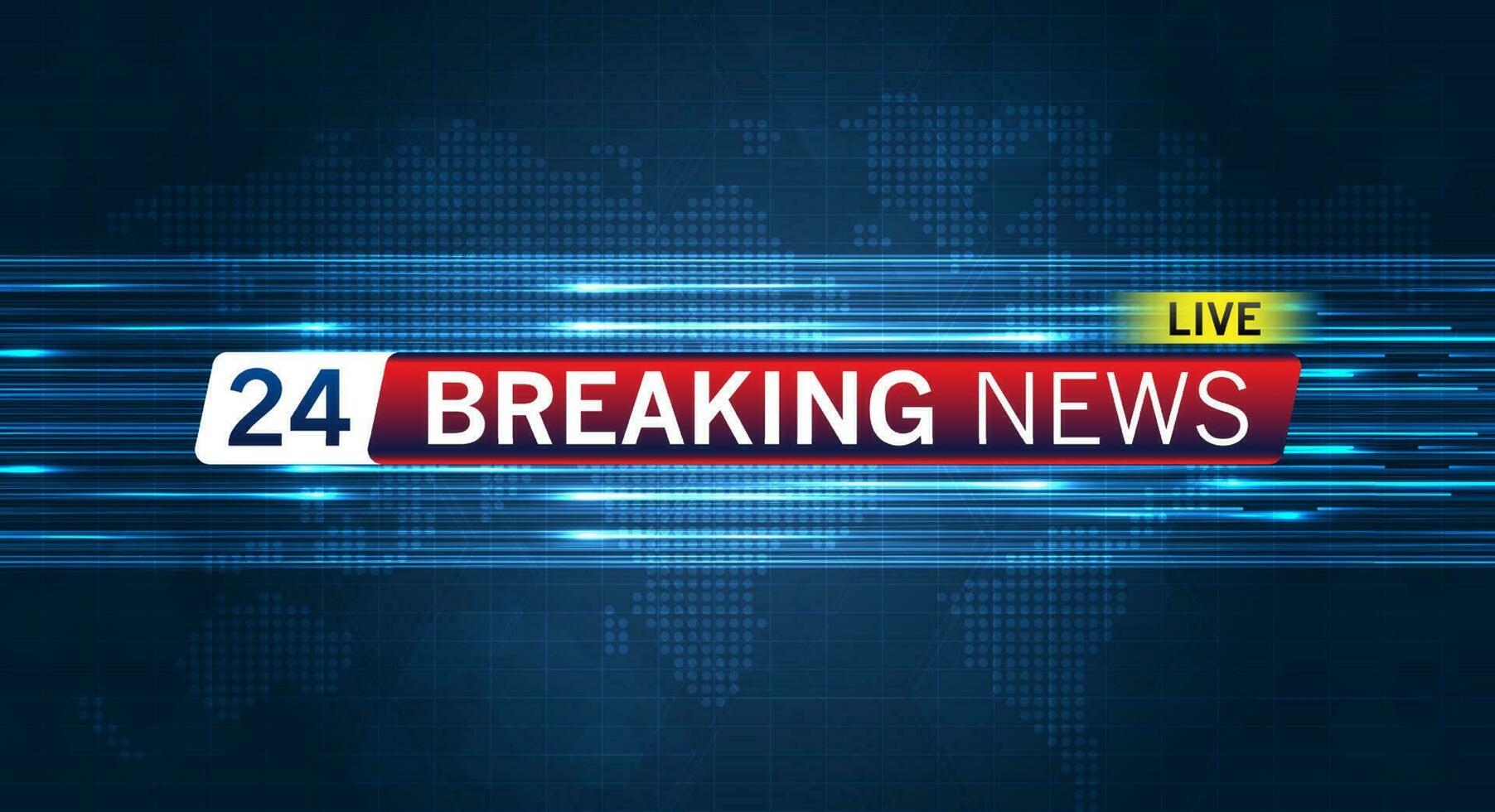 Breaking news background business or technology of world the template. breaking news text on dark blue with light effect. digital technology, TV news show broadcast. vector design.