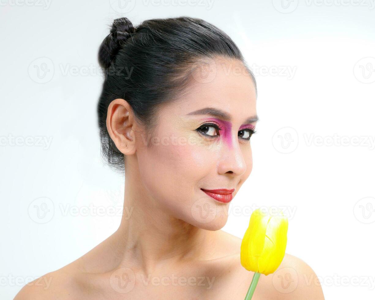 Asian Woman Fashion Makeup photo