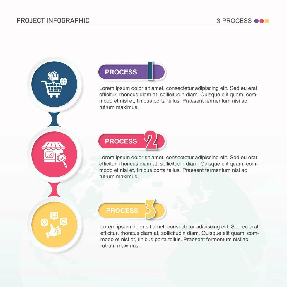 Infographic design element and number 3 options. vector