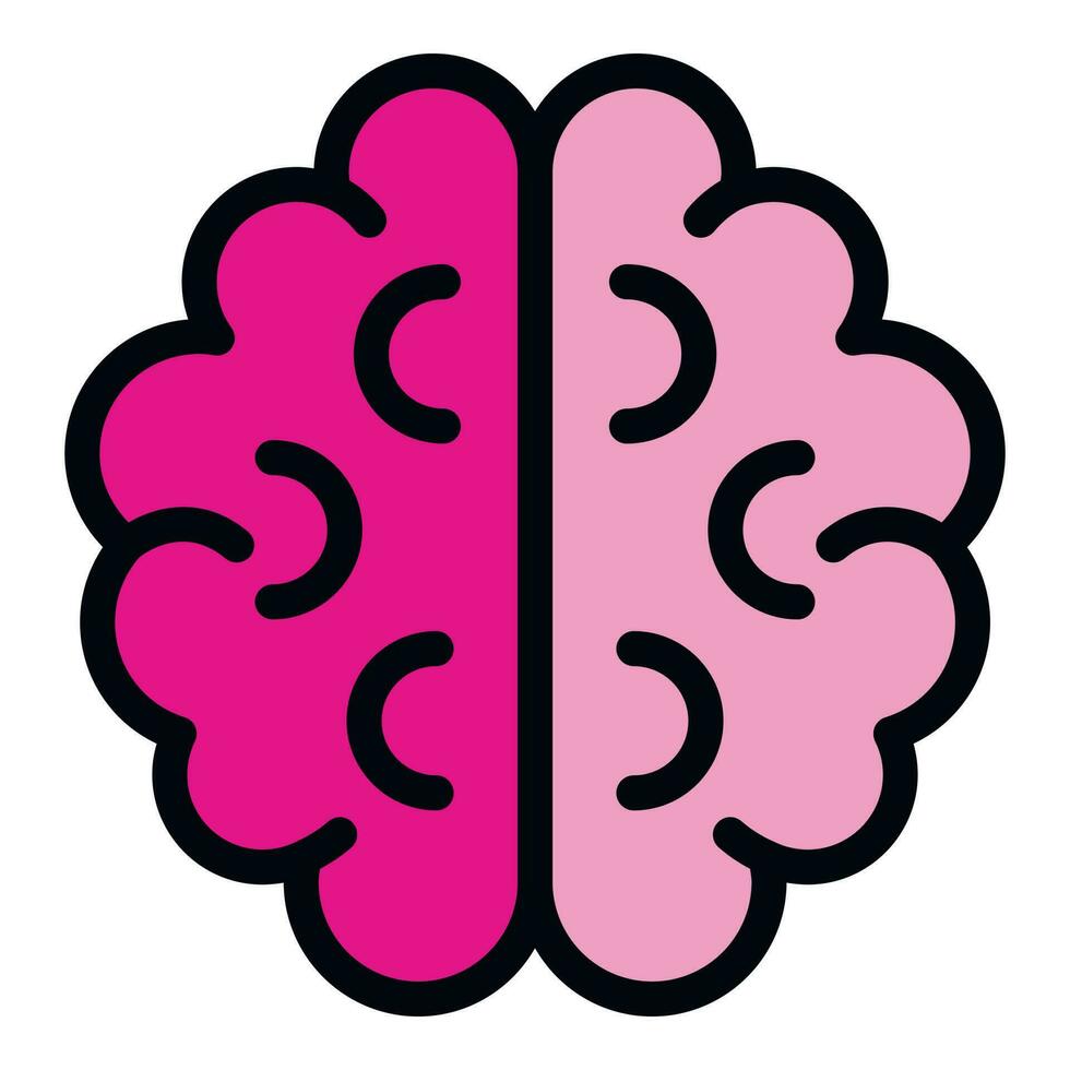 Brainstorming success icon vector flat