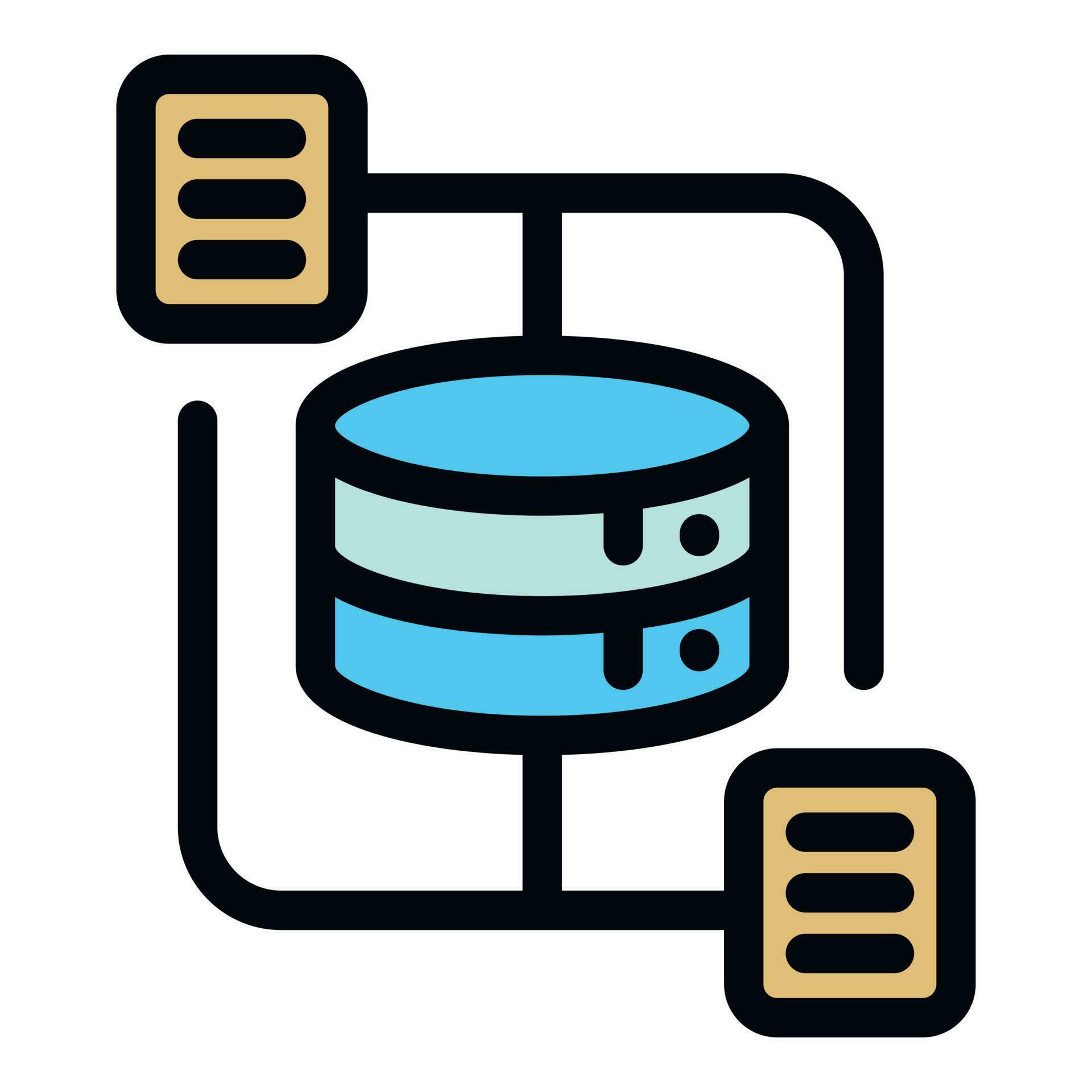 File server data icon vector flat 24549966 Vector Art at Vecteezy