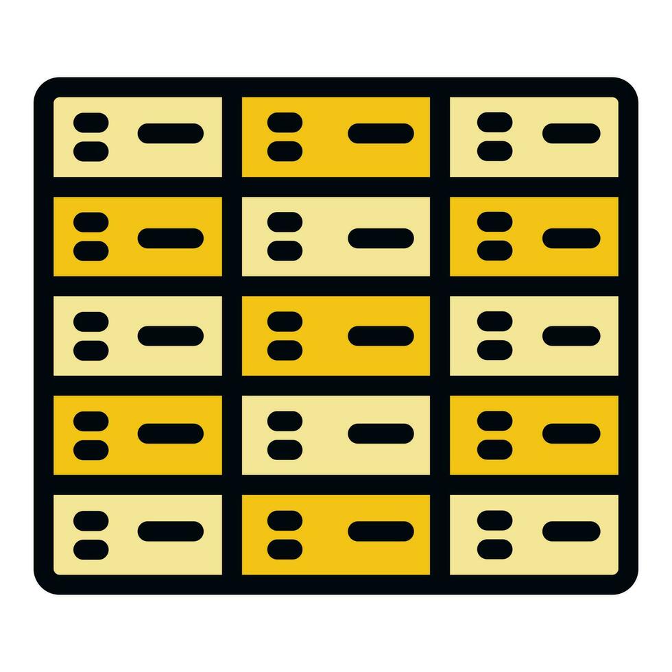 Deposit room compartment icon vector flat
