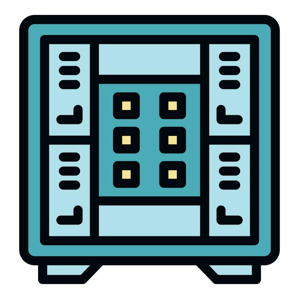 Deposit room check icon vector flat