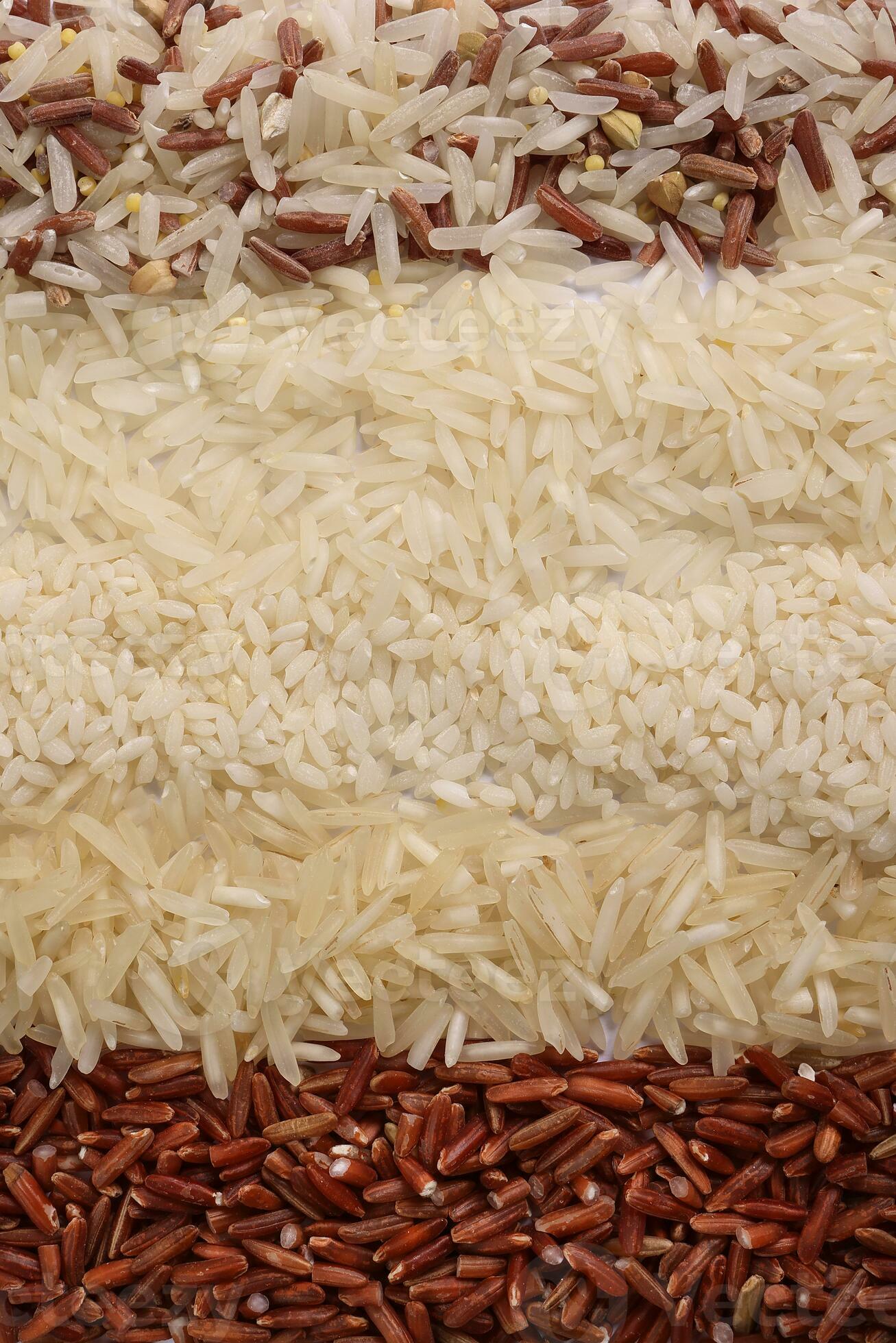 Varity mix long grain basmati medium grain jasmine short grain pilaf