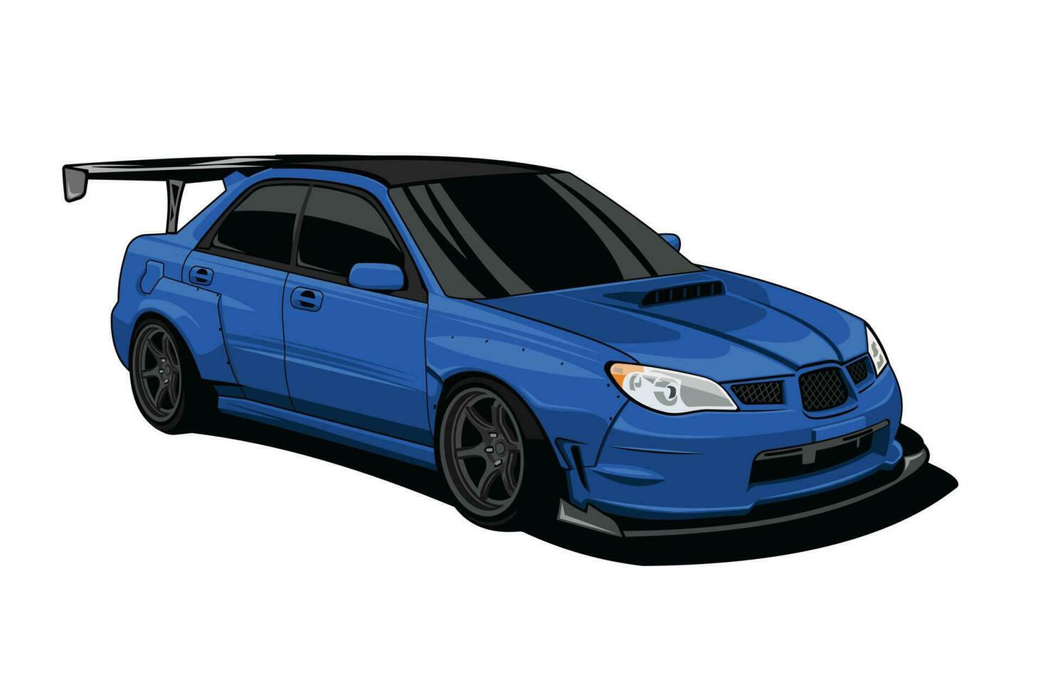 race car widebody modified vector design