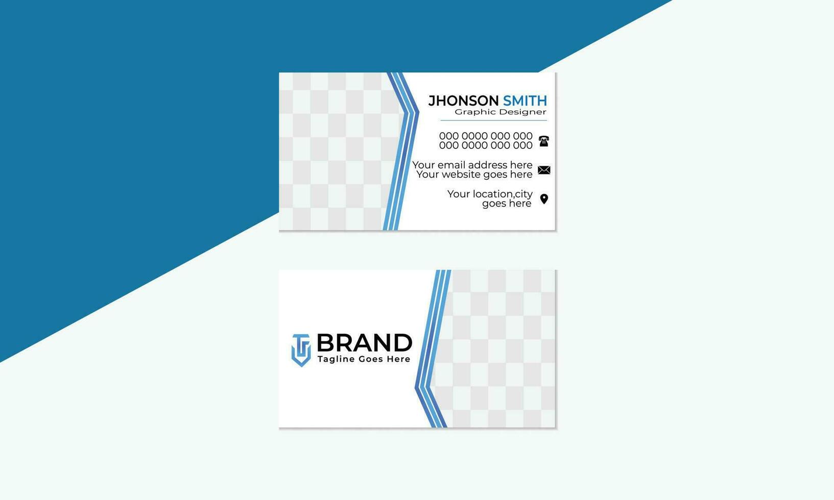 modern design template for business, simple design and blue color with vector format