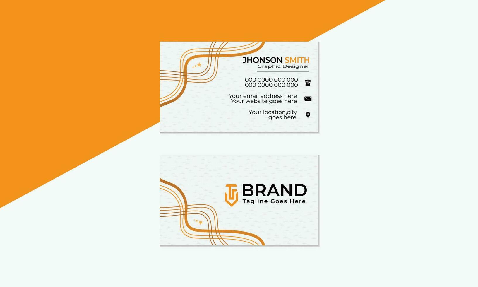 Stylish creative visiting card for business with vector format