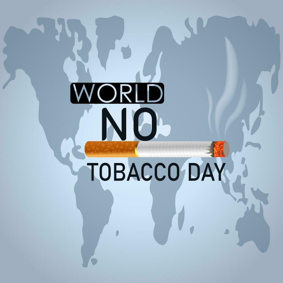 vector graphic of World No Tobacco Day good for World No Tobacco Day celebration. flat design. flyer design.flat illustration.