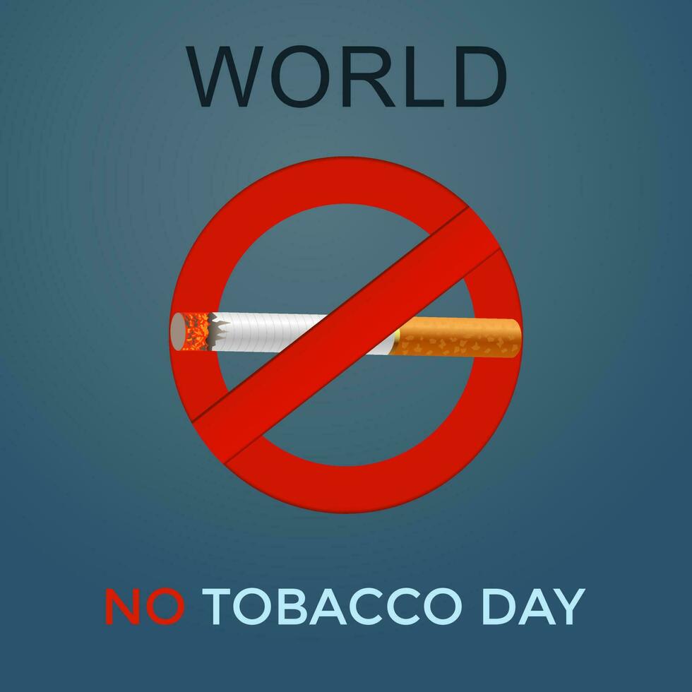 smoking cessation. world no tobacco day.Vector illustration. Tobacco Day Creative design. banner vector art