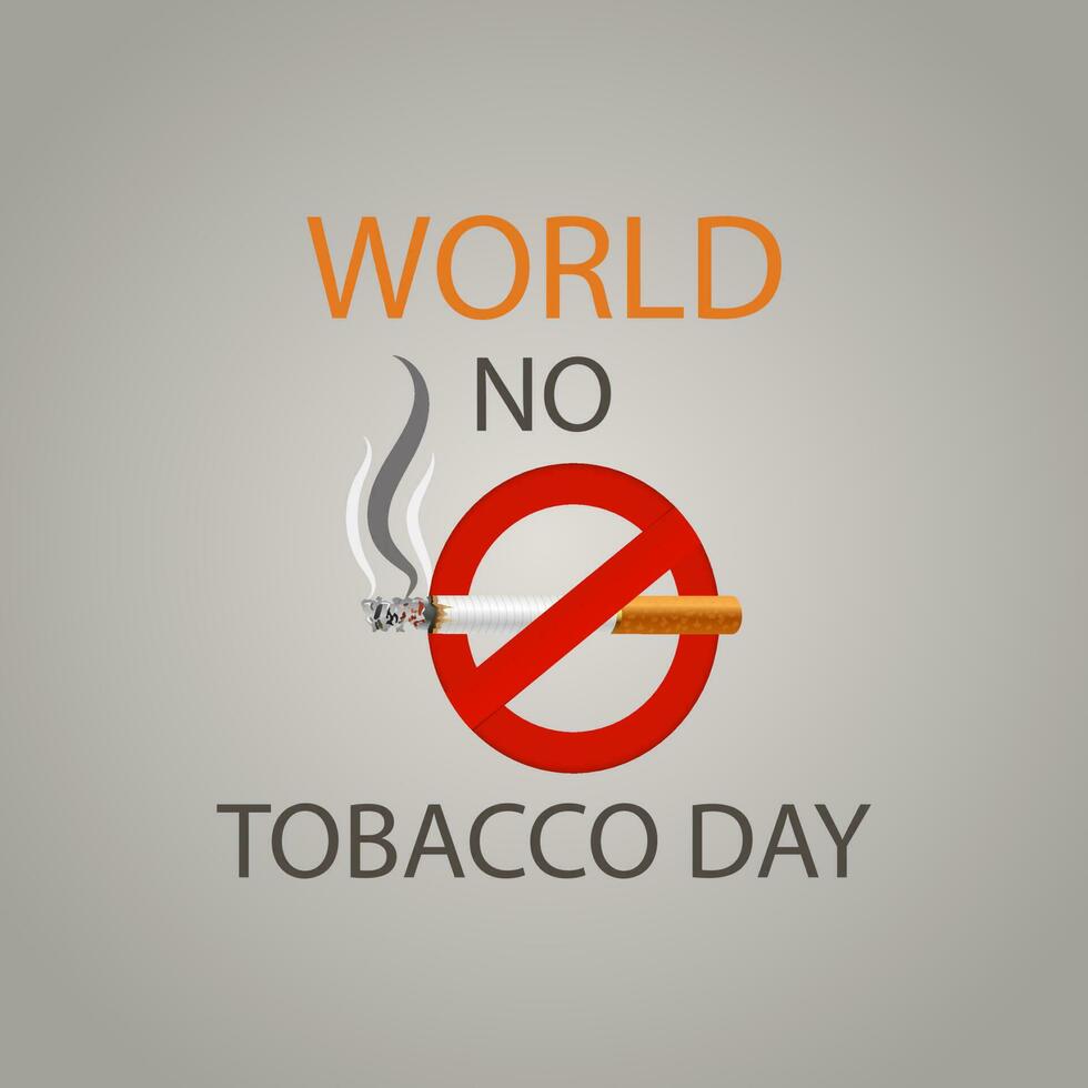 vector graphic of World No Tobacco Day good for World No Tobacco Day celebration. flat design. flyer design.flat illustration.