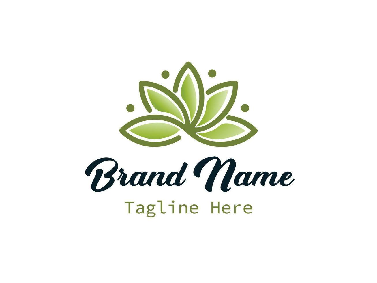 FLOWER LEAF LOGO vector