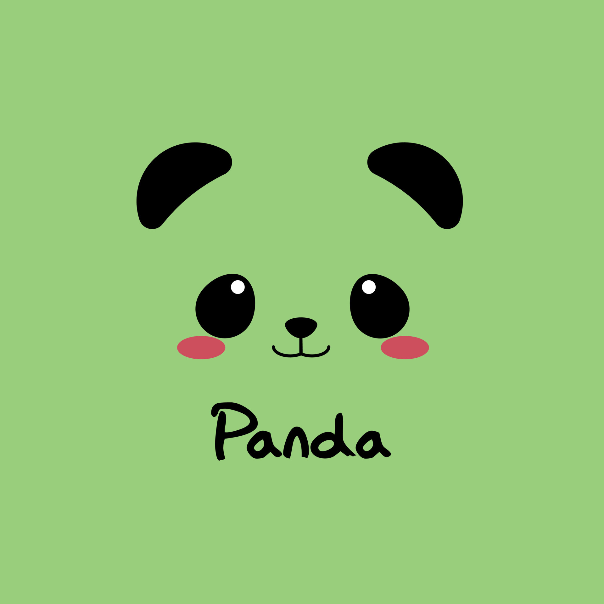 Cute Panda Face 24551831 Vector Art at Vecteezy