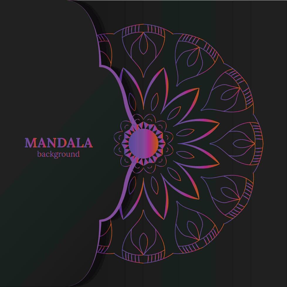 Free vector decorative mandala design with pastel colors