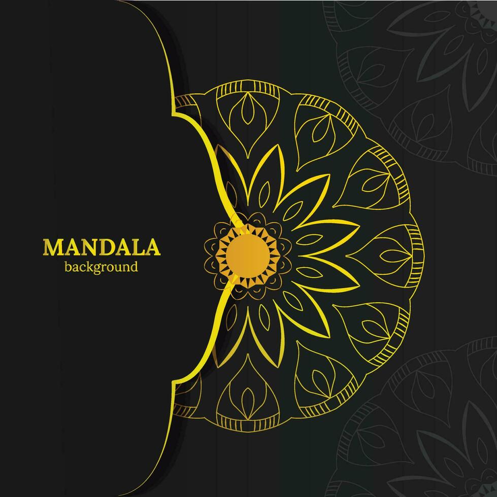 mandala design, creative ornamental decorative element in circle shape vector