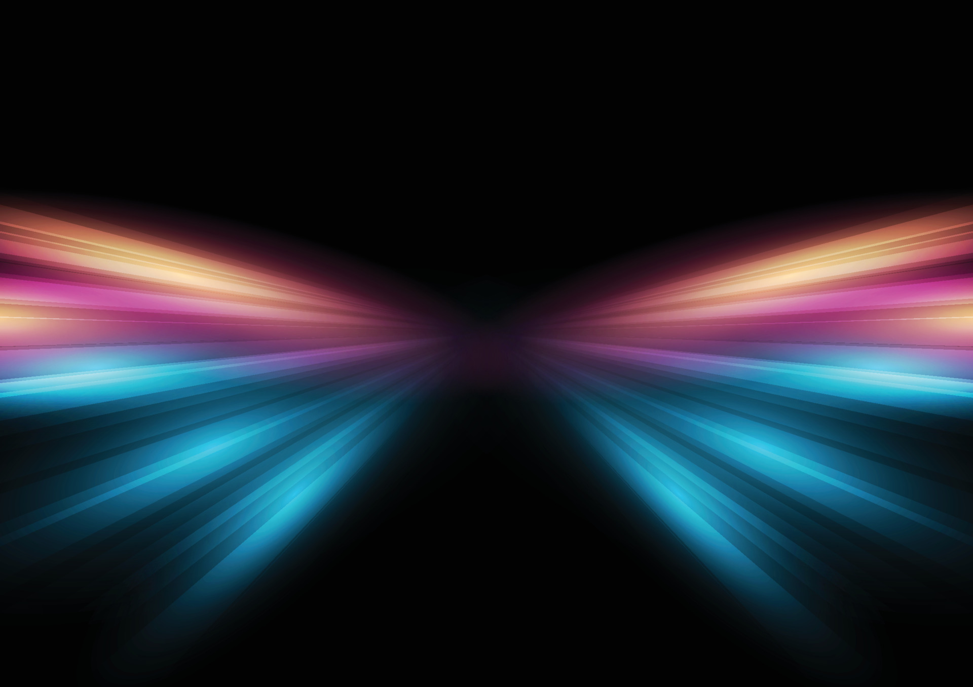 Modern abstract highspeed light motion effect on black background