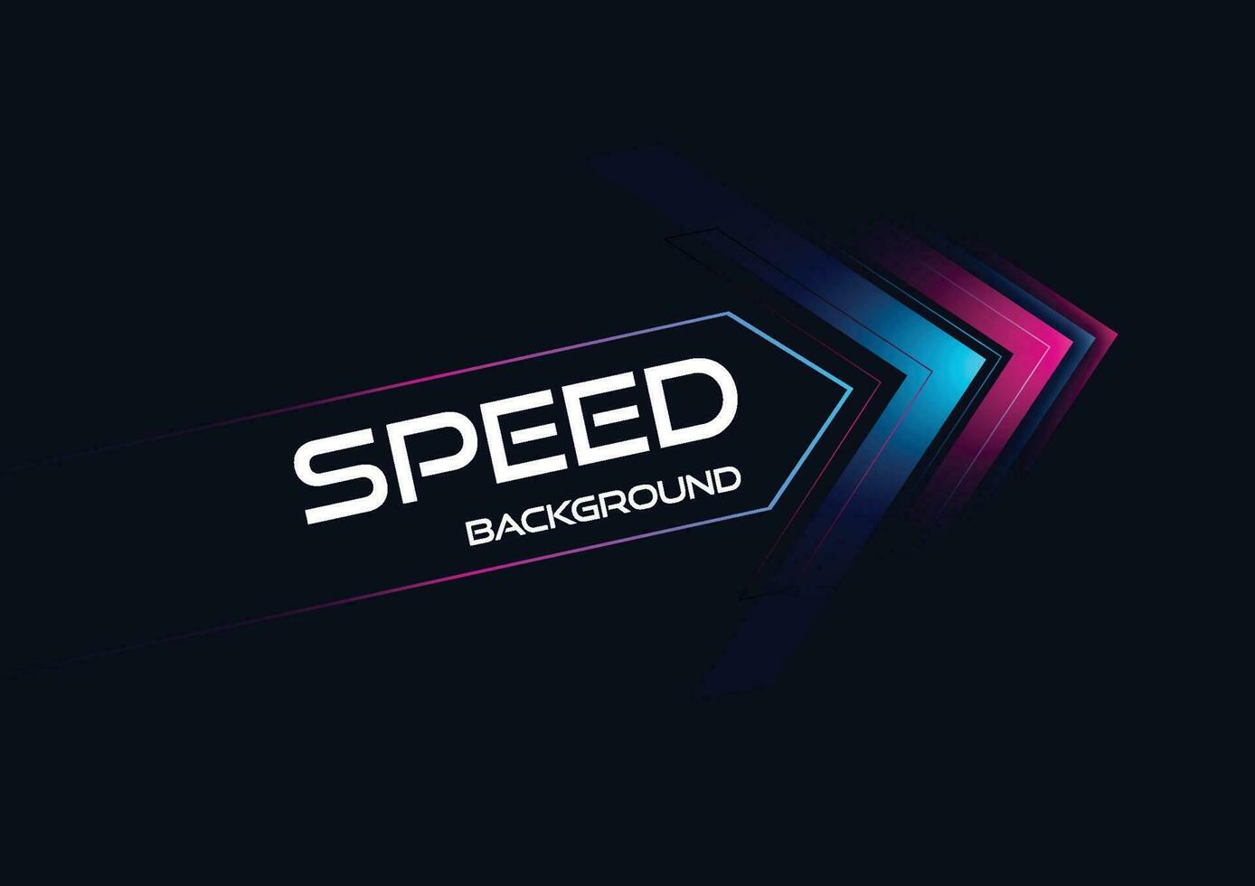 Abstract modern hight speed light arrow line technology effect on black background vector