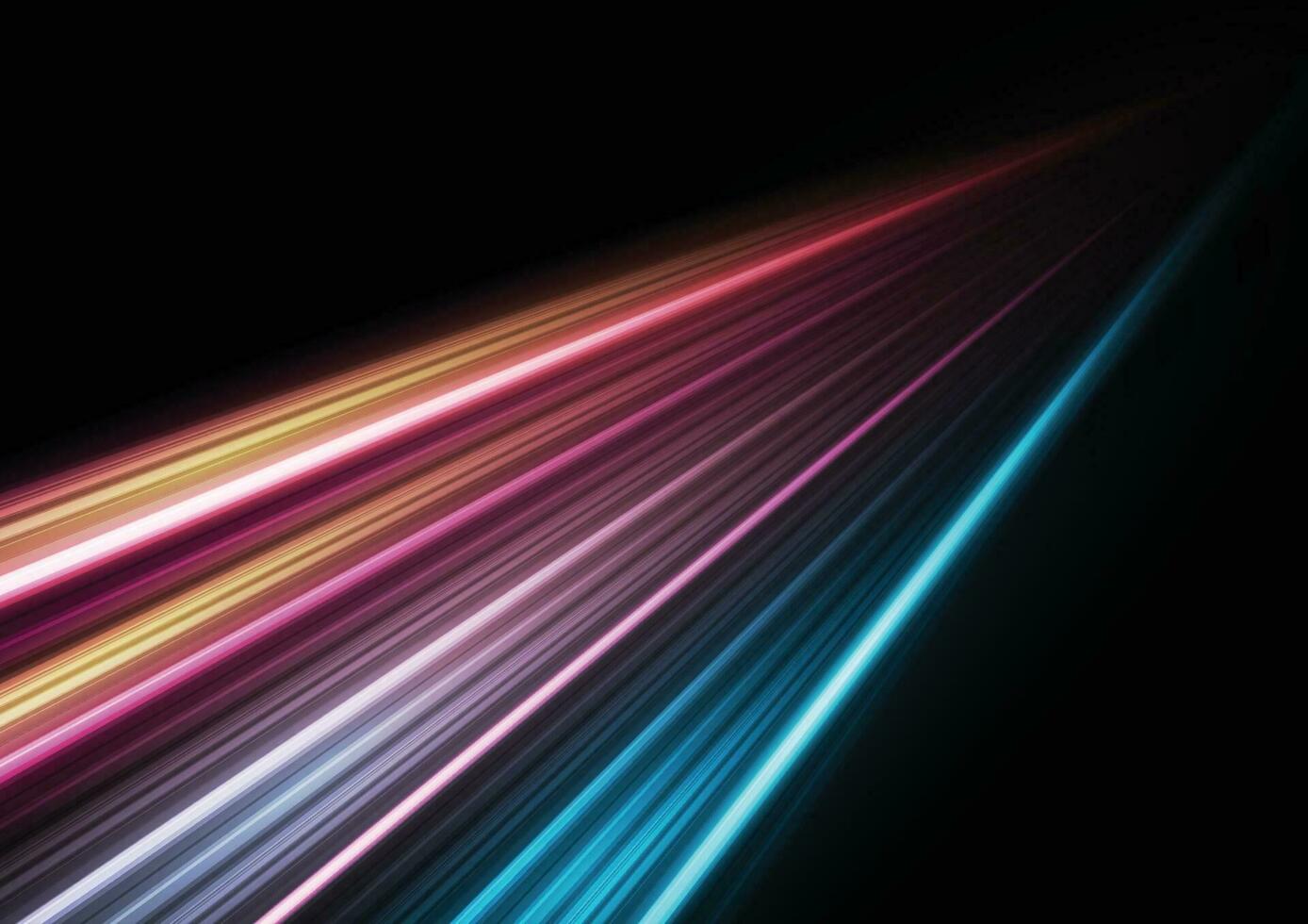 Modern abstract highspeed light motion effect on black background vector illustration
