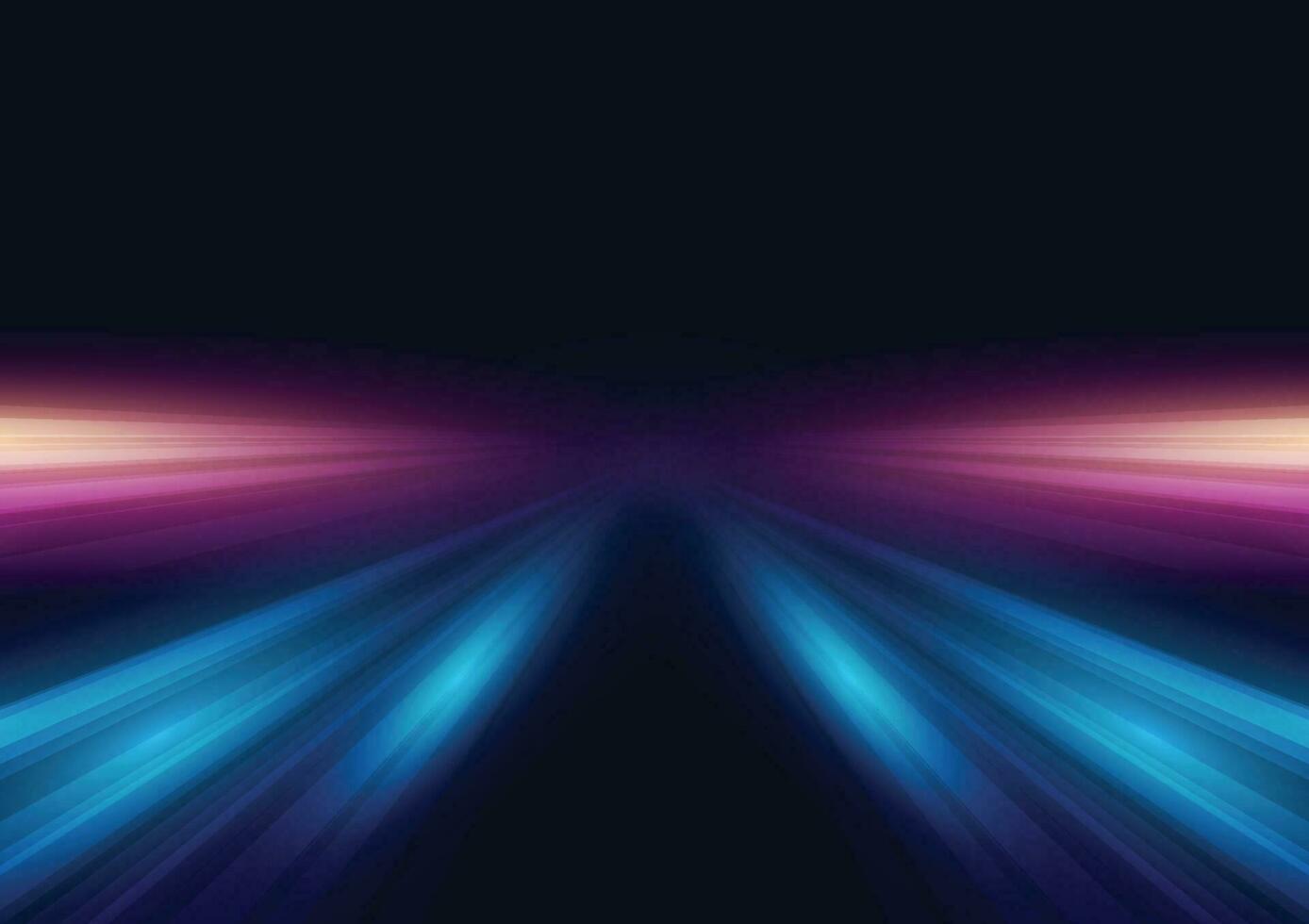 Modern abstract highspeed light motion effect on black background vector illustration