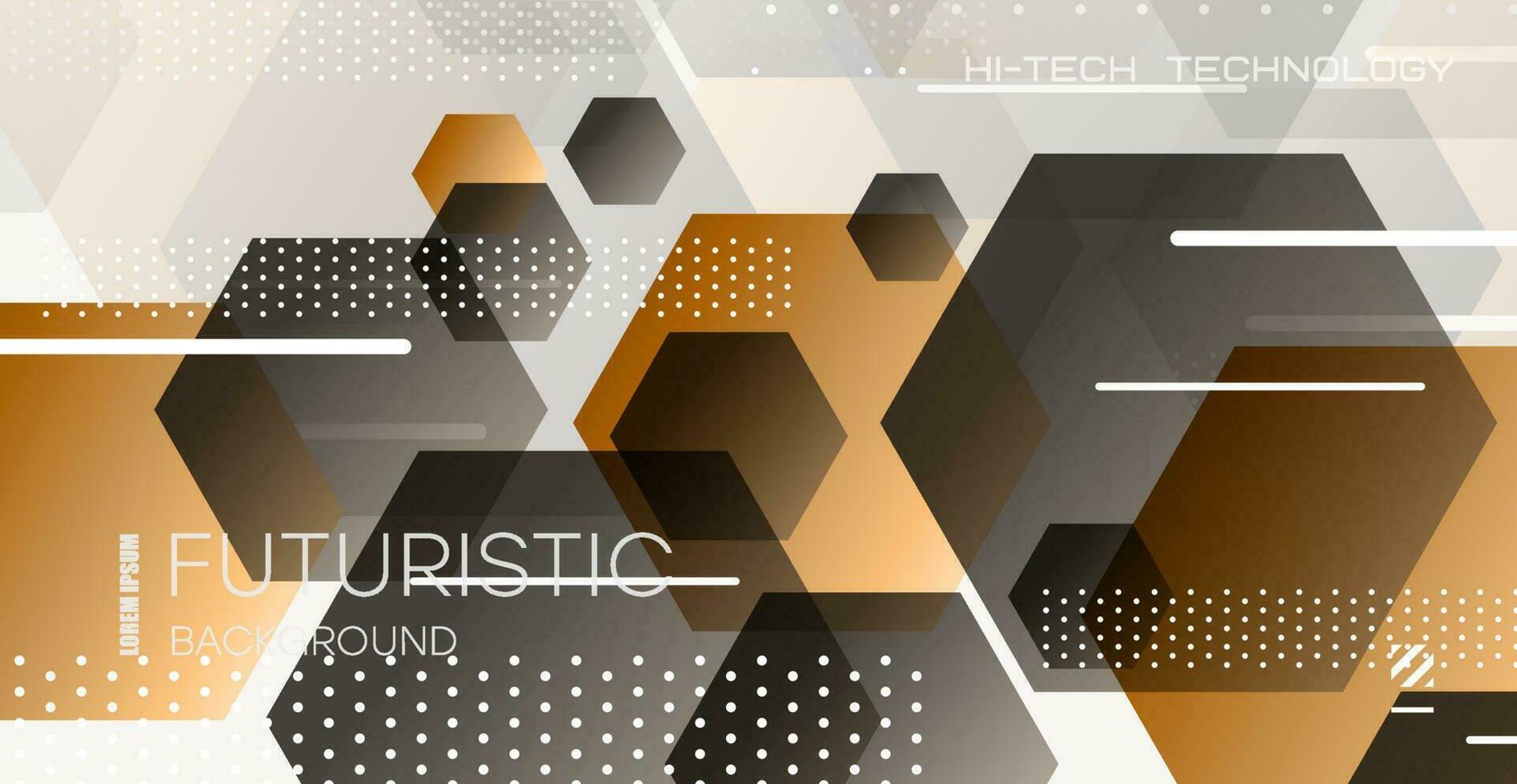 Abstract background with hexagonal shapes. Colorful gradient triangle design. Low poly banner in the shape of a hexagon. vector