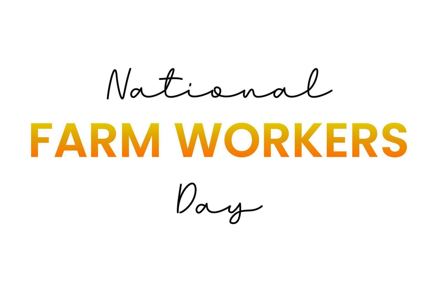 National farm workers day shillouet. Farmer Day June 8. Template for background, banner, card, poster with text inscription. Vector Illustration.