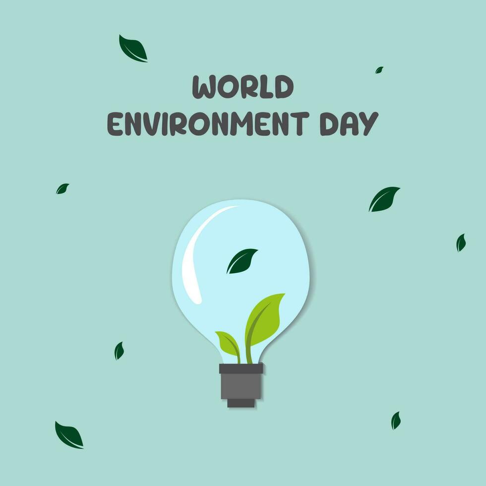 World Environment day concept. Happy Environment day, 05 June. World Environment day background illustration. vector