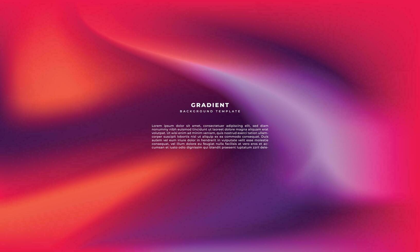 Colorful gradient mesh background template copy space. Fluid colour background suitable for landing page, poster, banner, pamphlet, cover, leaflet, or flyer. vector