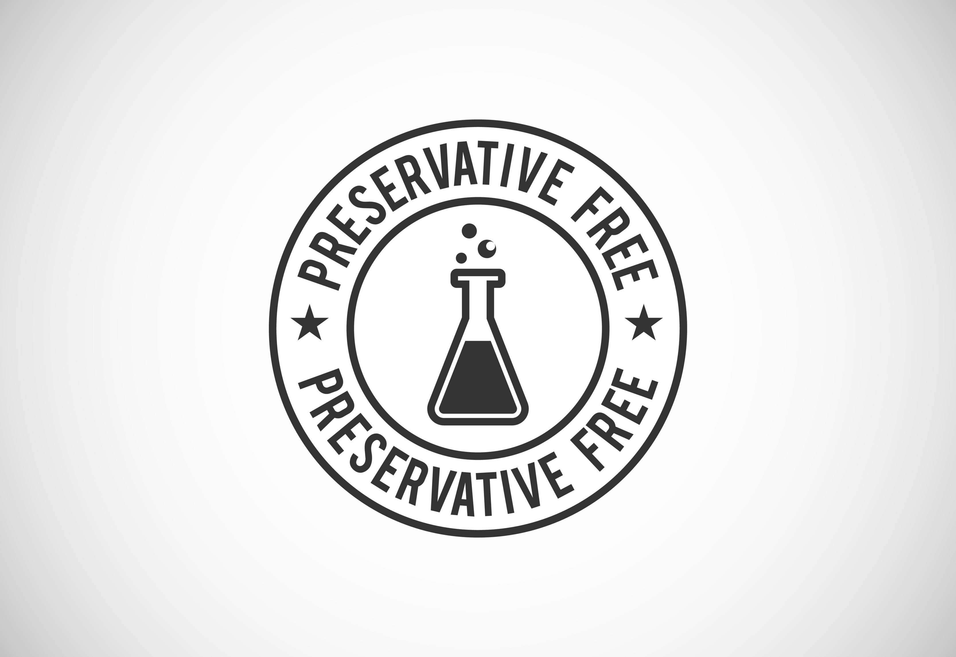 Preservatives free natural organic food package label no additives no